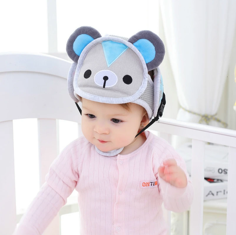 Baby Anti Fall Head Protection Cap Baby Toddler Bumper Cap Cartoon Anti-hit Cap Kids Safety Helmet For Babies Walking Assistant