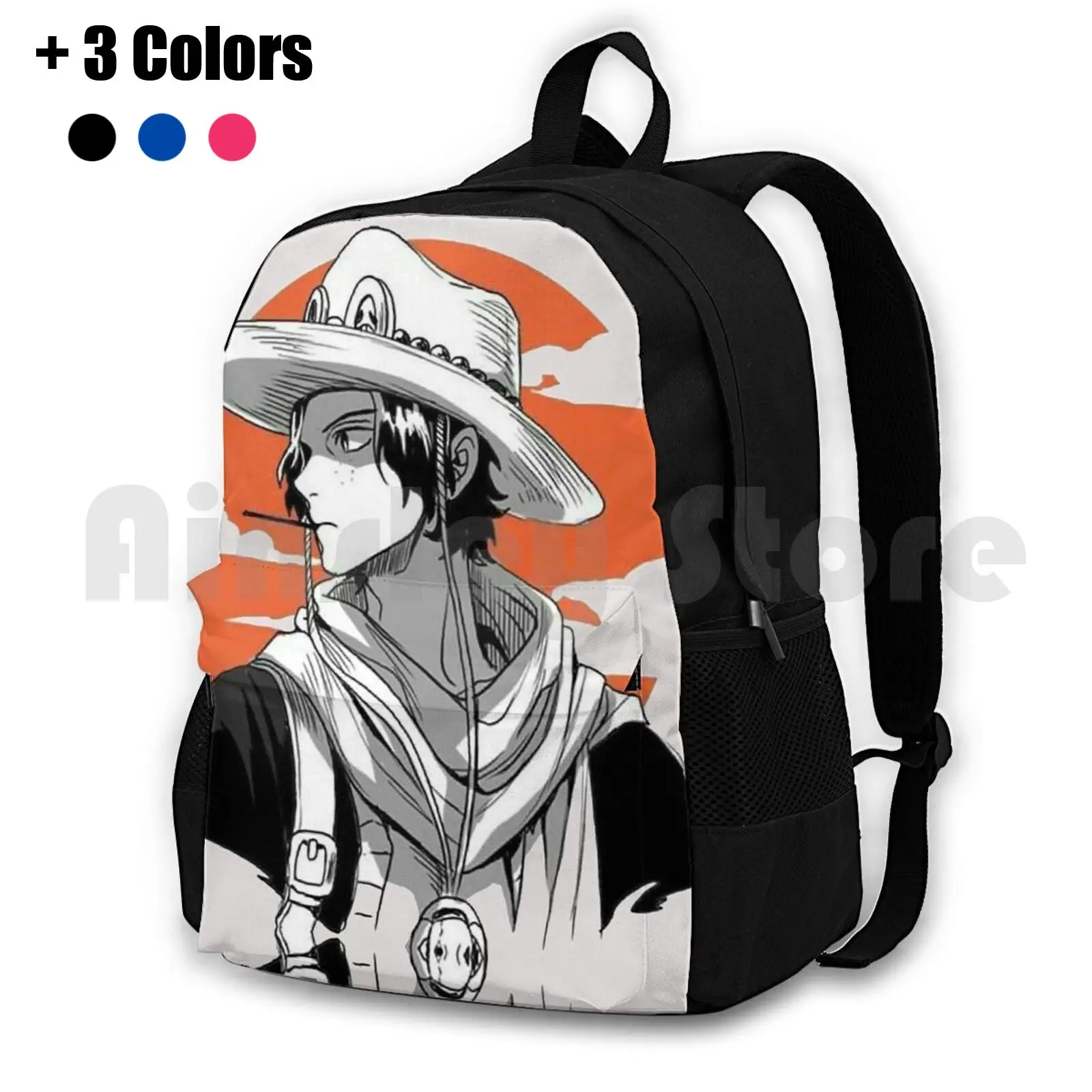 Ace Outdoor Hiking Backpack Riding Climbing Sports Bag Luffy Chapeau De Paille Mugiwara Nakama Sanji Zoro