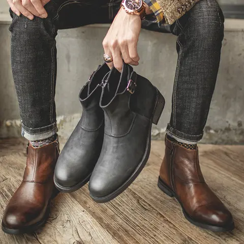 8 best sales पुरुषों के असली चमड़े के जूते - №8