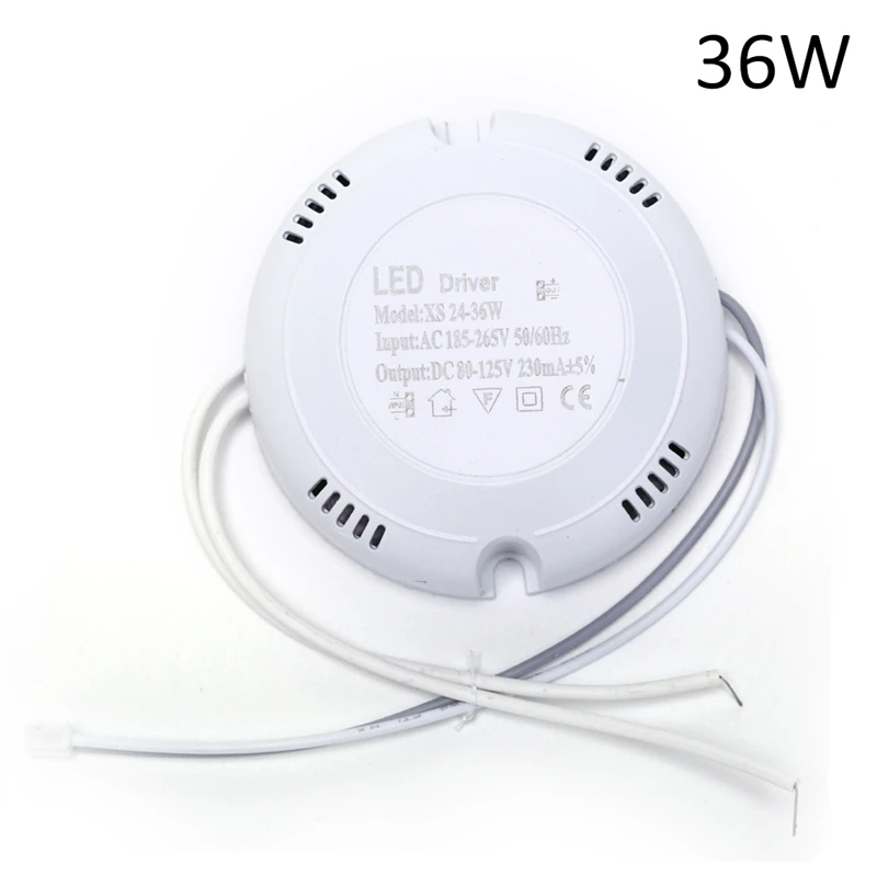 1PC 24W 36W 220V LED Driver Ceiling Driver Round Driver Lighting Transform for LED Downlights Lights High Quality