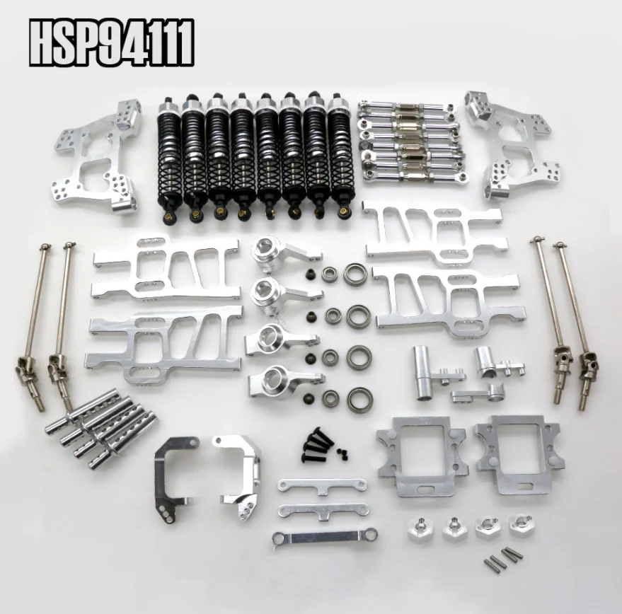 1:10 Unlimited RC Car Metal Upgrade Kit for HSP 1/10 Monster Truck 94111 94108 102010 102011 102012 106017 108019 108022 108004