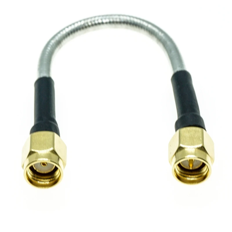 RP-SMA Male to SMA male connector RG402 RG-402 Semi Flexible Coaxial Cable  0.141\