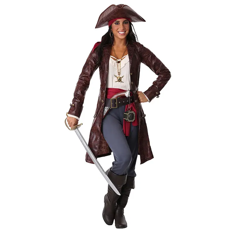 Sexy Frauen Pirate Kostüm Frau Neue Weibliche Halloween Phantasie Party Kleid Karneval Erwachsene Pirate Jack Sparrow Cosplay Kostüme