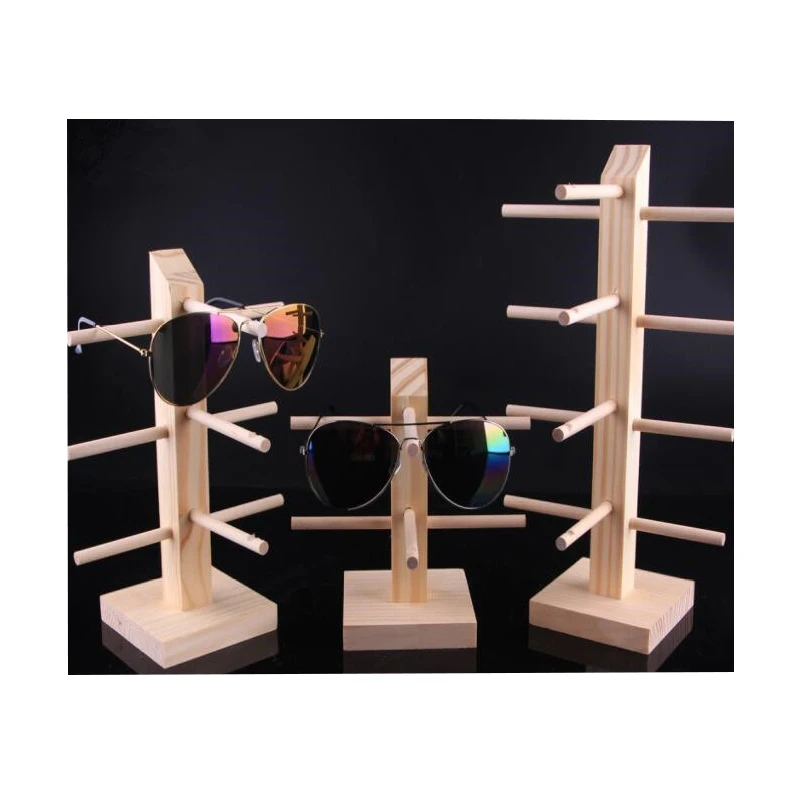 Detachable Multi Layers Wood storage rack Sunglasses Display stand Eyeglasses Show shelf Jewelry Holder for Multi Pairs Showcase