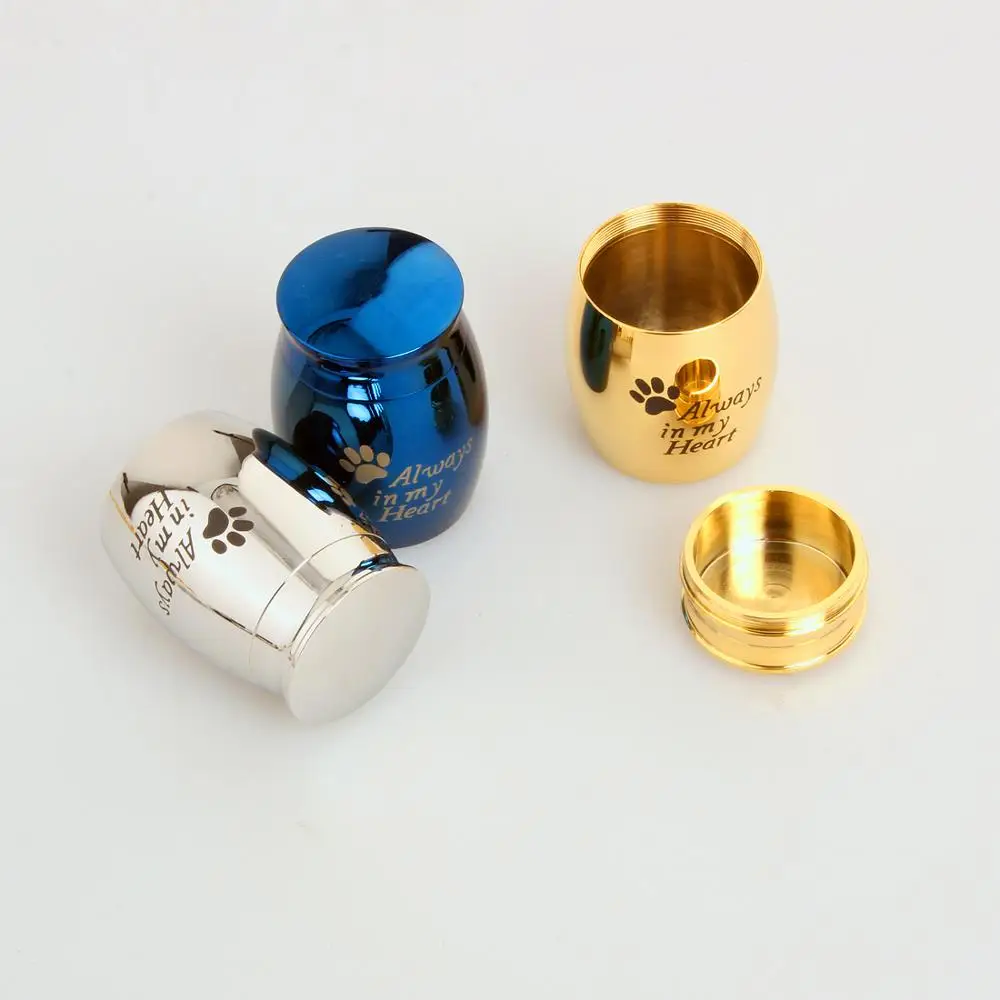 Box Ashes High Polished Stainless Steel Box Commemorative Spiritual Ballast Belief Blue Accessories Fastness Wholesale