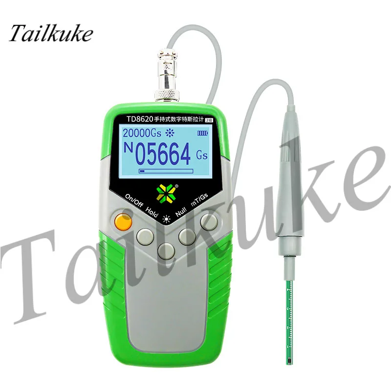 

TD8620 Gaussmeter Tesla Meter High Precision Magnetic Flux Meter Measuring Magnetometer Magnetic Field Strength Meter