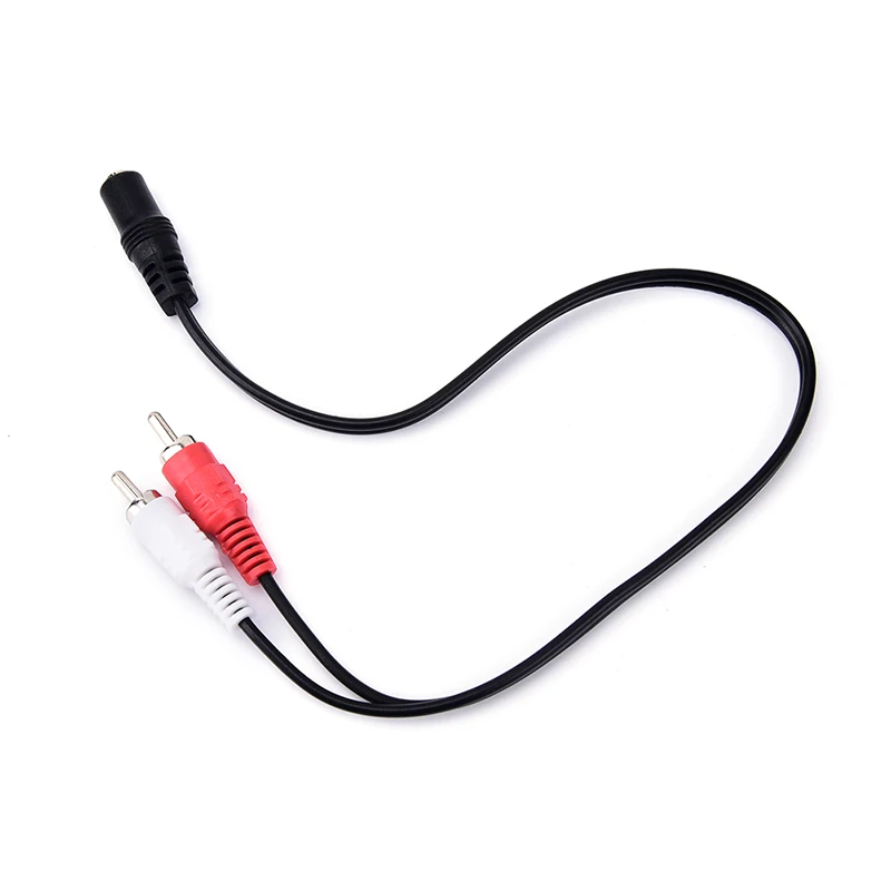 Universal RCA Kabel 3,5mm Jack Audio Estéreo Kabel Weiblichen zu 2RCA Mijnnlichen Buchse zu Kopfhörer 3,5 AUX Y Adaptador tekst DVD Ve