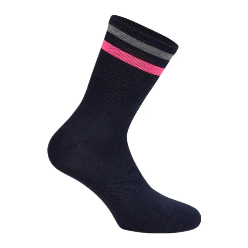 Chaussettes de Sport pour hommes et femmes, de marque professionnelle, de haute qualité, respirantes, pour vélo de route, course en plein air, cyclisme, gris