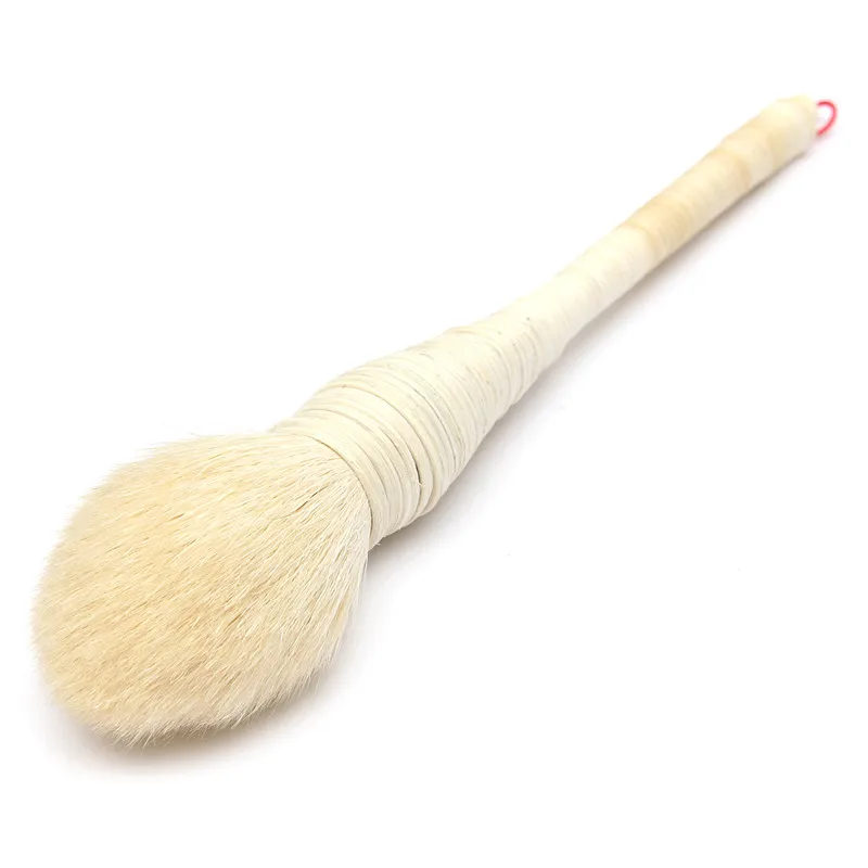 Nature Goat Hair Blusher Brushes Handmade Rattan Makeup Cosmetic Beauty ToolNew Pro 1Pcs Blush Powder Brush