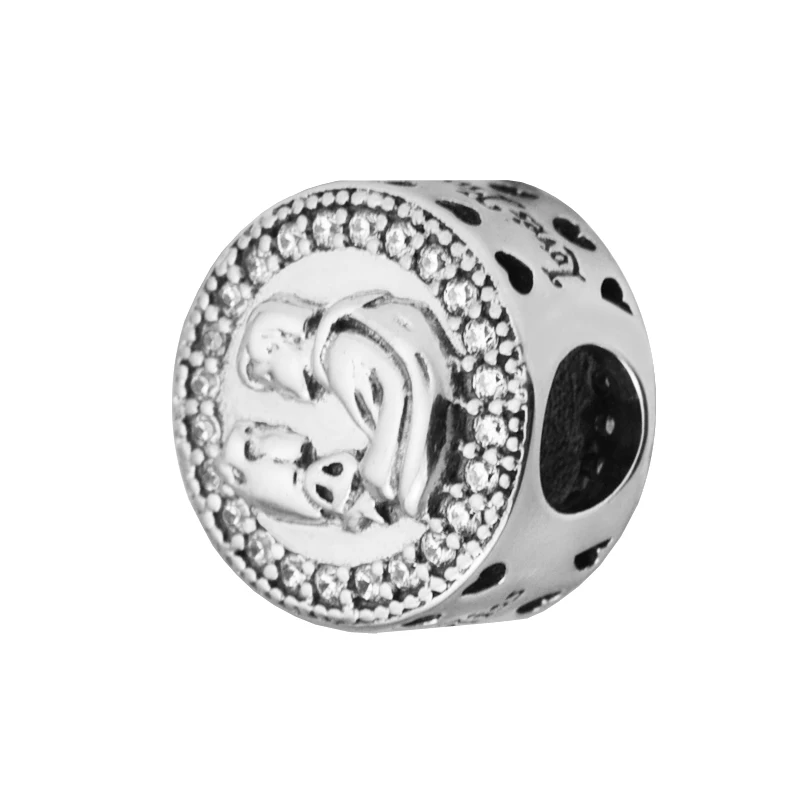 

Snow White 80th Anniversary CZ Charm Silver Beads For Jewelry Making Fits European Bracelets Sterling Silver Jewelry Woman DIY