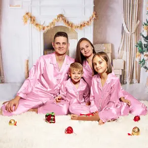 Pink satin pyjamas hotsell