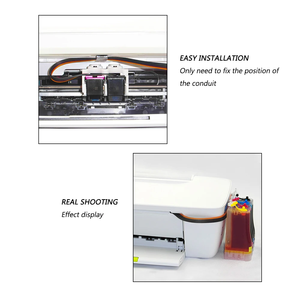 GraceMate 650 CISS Bulk Ink Compatible for Hp 650 XL for Deskjet 1015 1515 2515 2545 2645 3515 3545 4515 4645 Printer Cartridges