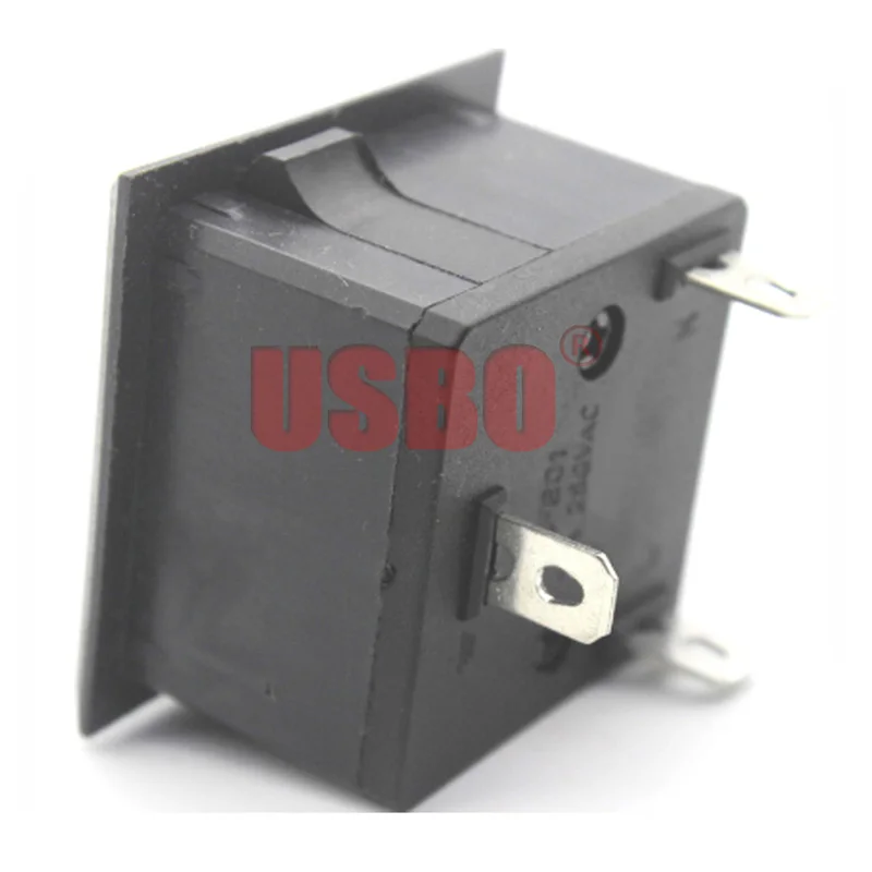 1PCS Black UK 13A 250V embedded industrial outlet British HK Singapore AC Power Socket Panel Mount Power Receptacle