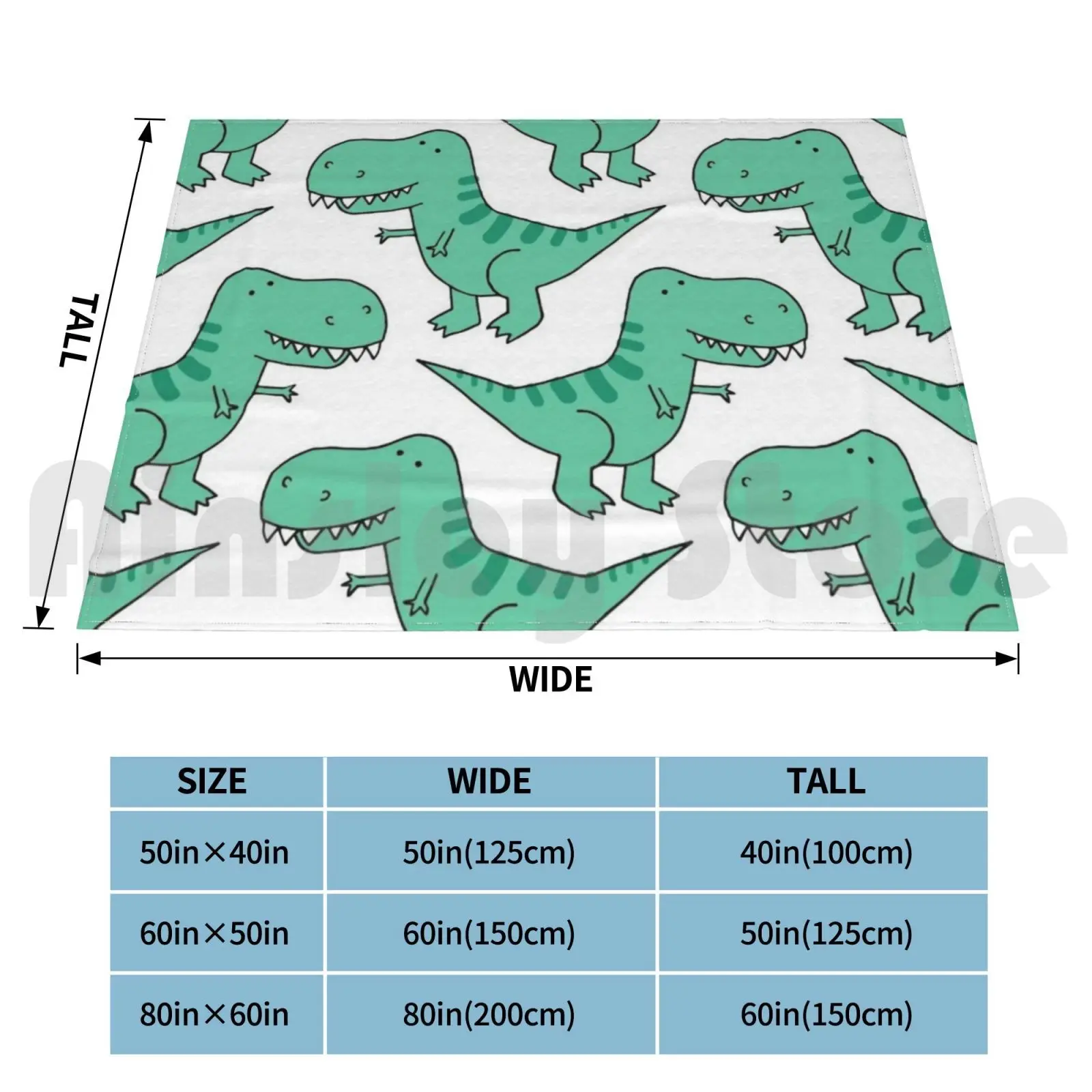 Dinosaur Print Blanket Super Soft Warm Light Thin Dinosaur Dino T Rex Rex Rawr Roar Cartoon Cute Boys Fun