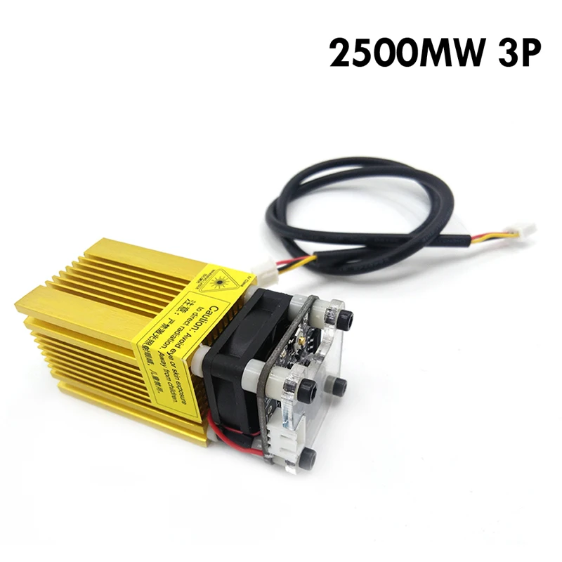 

1000mw 2500mW 445nm 3P Gold laser 12V Blue Laser Module With TTL/PWM 1W 2.5W Can Control Laser Power And Adjust Focus