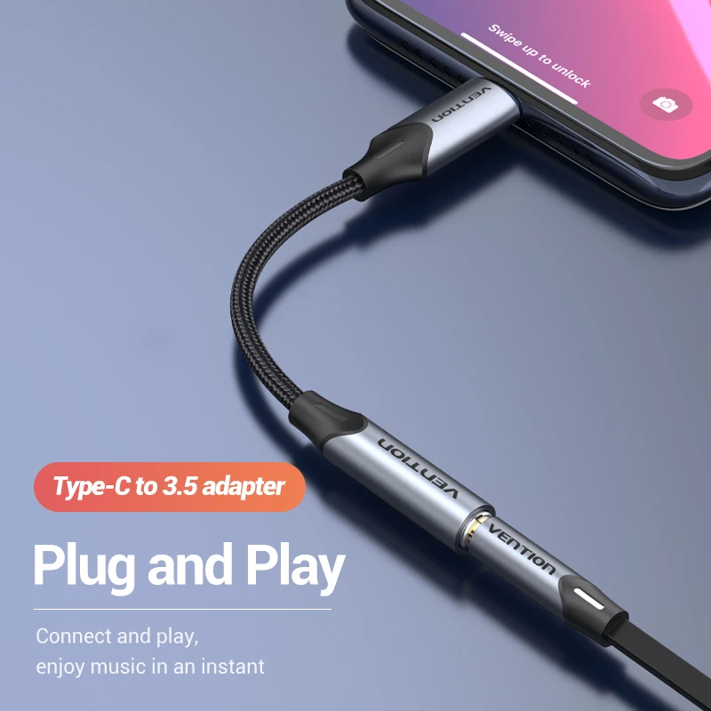 Tions Typ C zu 3,5 Jack Kopfhörer USB-C Typ C zu 3,5mm Kopfhörer AUX Adapter Audio Kabel für Huawei p40 P30 Pro Xiaomi 10 9