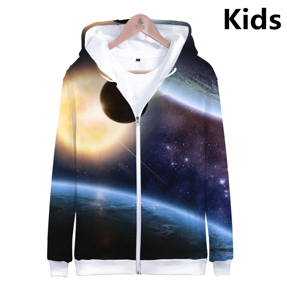 

2 To 14 Years Kids Hoodies 3D Cool Milky Way series Hoodie Sweatshirt Boys Girls Milk Space Galaxy Jacket Coat Children Clothes