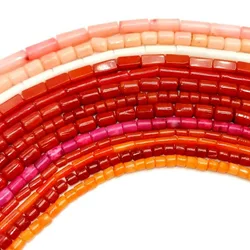 Natural Cylindrical Coral Bead Irregular Isolation Loose Beads for Jewelry Making DIY Charms Bracelet Necklace Accessories