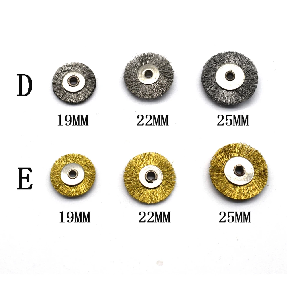 

100PCS Steel Wire Wheel Brushes Dia 19mm 22mm 25mm Dremel Accessorie for Rotary Tools Polishing Brush Jewelry DIY Tool