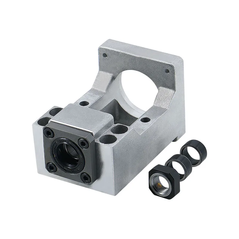 Aluminum HM12-57/60-V HM15 Stepping servo motor seat screw support bearing  fixed integrated bracket for NEMA23 NEMA 24 engine