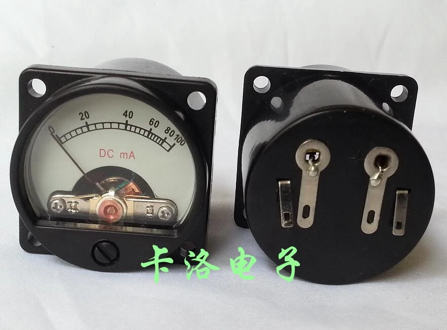 Acessórios do forro do amperímetro da c.c. de dc100ma com luz de fundo tubo eletrônico 300b forro amperímetro