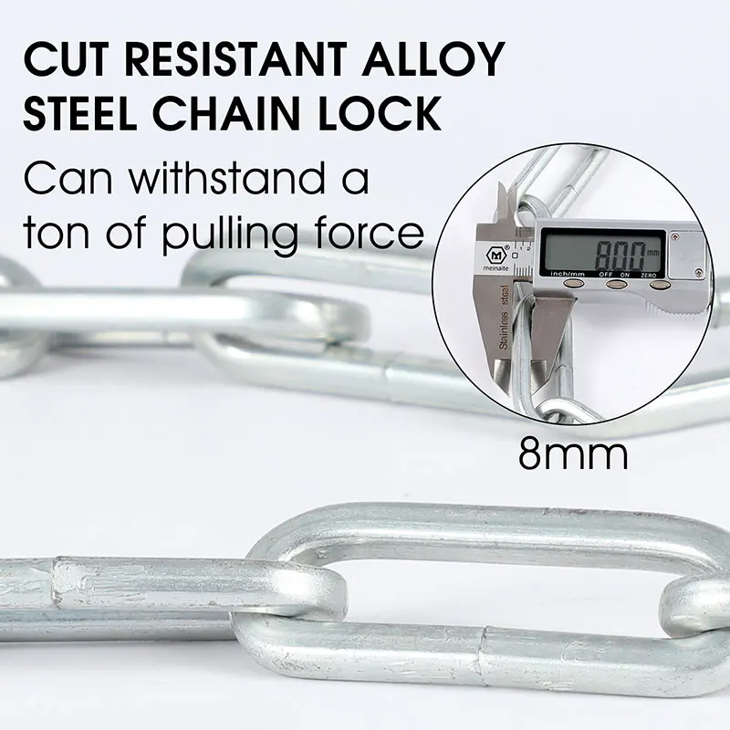 WEST BIKING Bicycle Lock Anti-theft Cable Lock 0.89m Alloy Steel MTB Bicycle Accessories Motorcycle Electric Bike Chain Lock