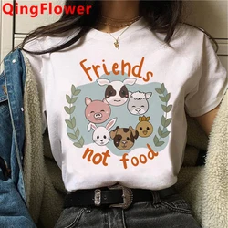 Vegan Harajuku Funny Cartoon Avocado T Shirt Women Cute Anime Ullzang T-shirt Graphic Fashion Tshirt Casual 90s Top Tees Female