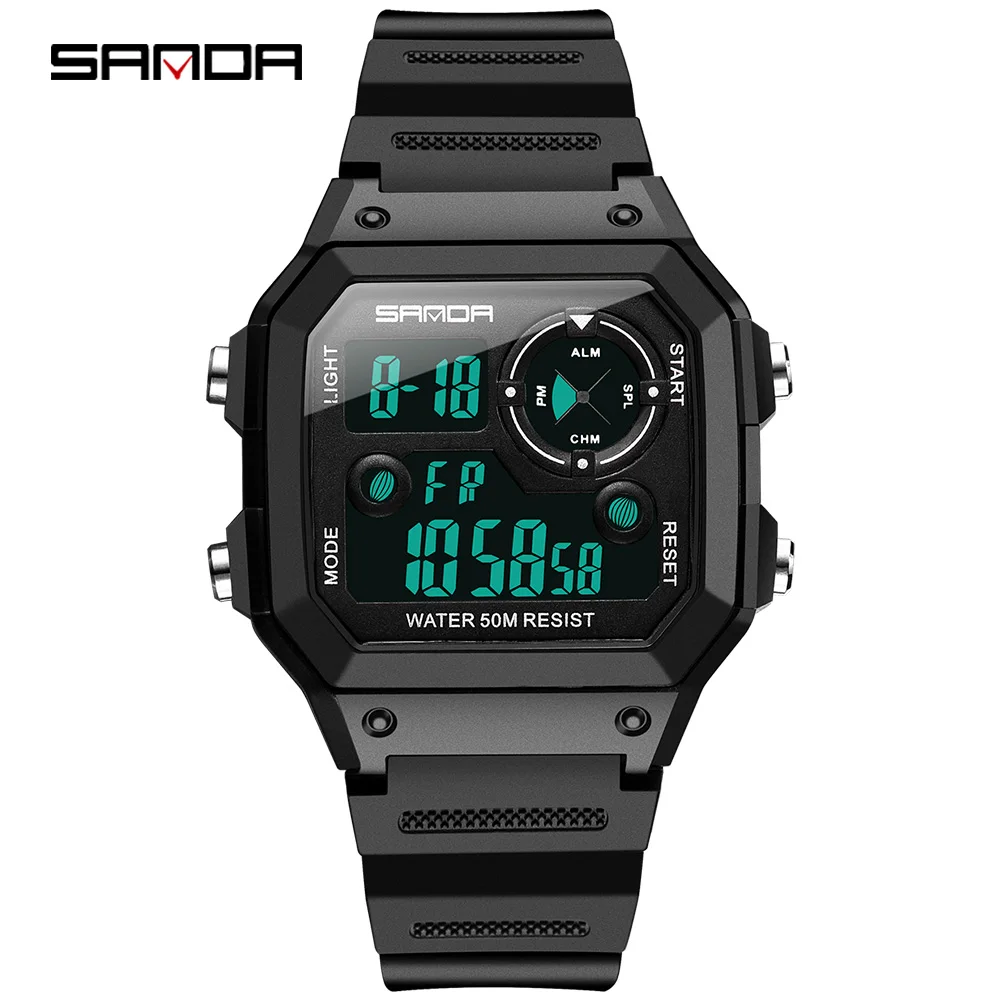 

Fashion Sanda Brand Men Sports Watches Chronos Countdown Men's Waterproof Led Digital Watch Man Military Clock Relogio Masculino