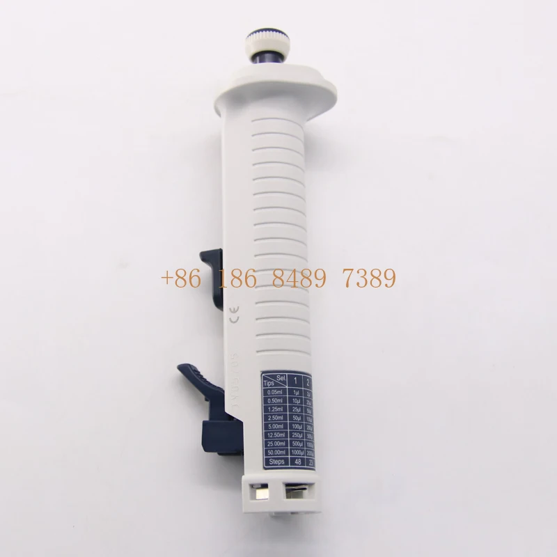 Pipette distributrice continue, commande manuelle, laboratoire, 10 ul-5 ml