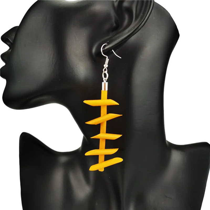 UKEBAY New Handmade Rubber Earrings Women Harajuku Gothic Drop Earrings Multicolor Long Earring Strange Silicone Jewelry Gifts