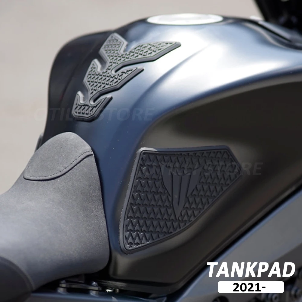 Motorcycle For Yamaha MT-09 MT09 2021 Tankpad Anti-Slip Tank Pad  Protection Stickers SIDE TANK PADS Traction Pad