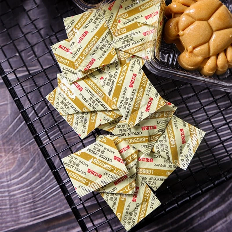 100 Bags Deoxidant 30cc Oxygen Absorbers for Mooncake Long Term Food Grade Storage Saver CO2 Absorber Drop Shipping