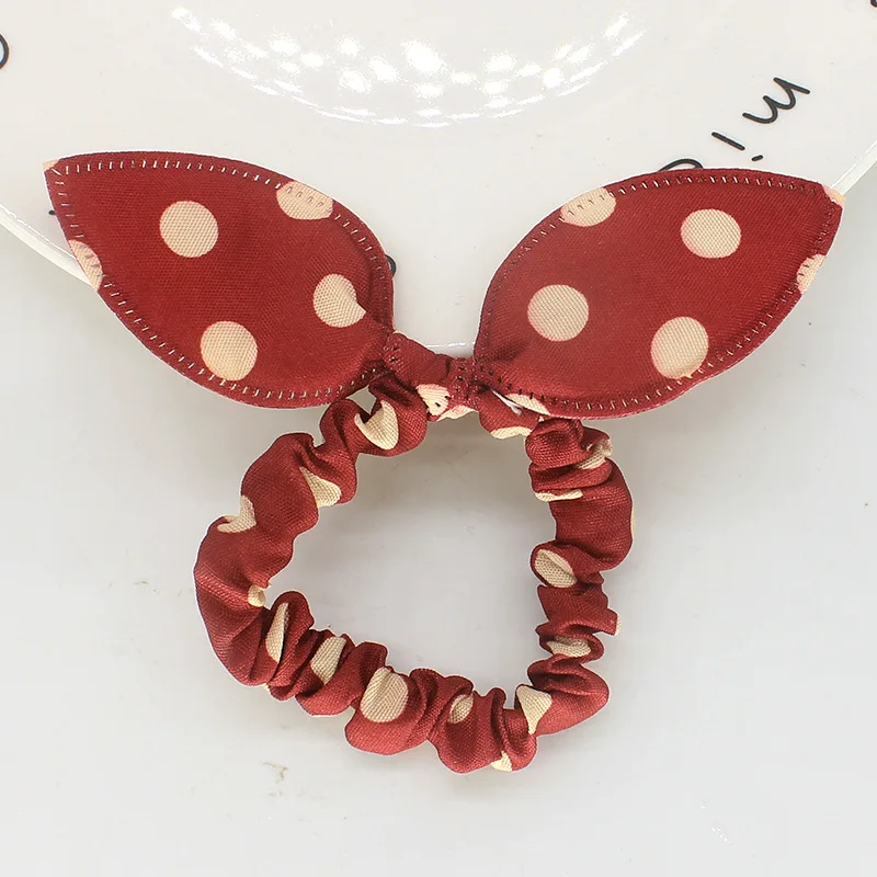 8 Pcs/lot Rabbit Ears Hair Band Children Kids Hair Accessories Scrunchies Elastic Hair Band for Women Girl Rubber Band