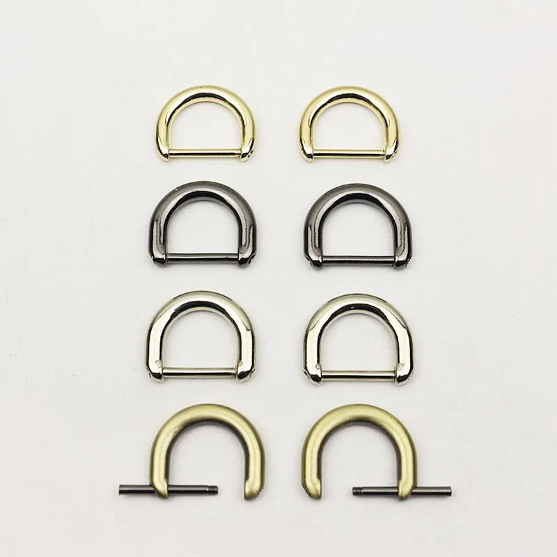 

30pcs ID20mm Metal O D Ring Screws Buckle Handbag Connection Bag Hardware Diecast Dee Rings Clasp Hook Bag Accessories Wholesale