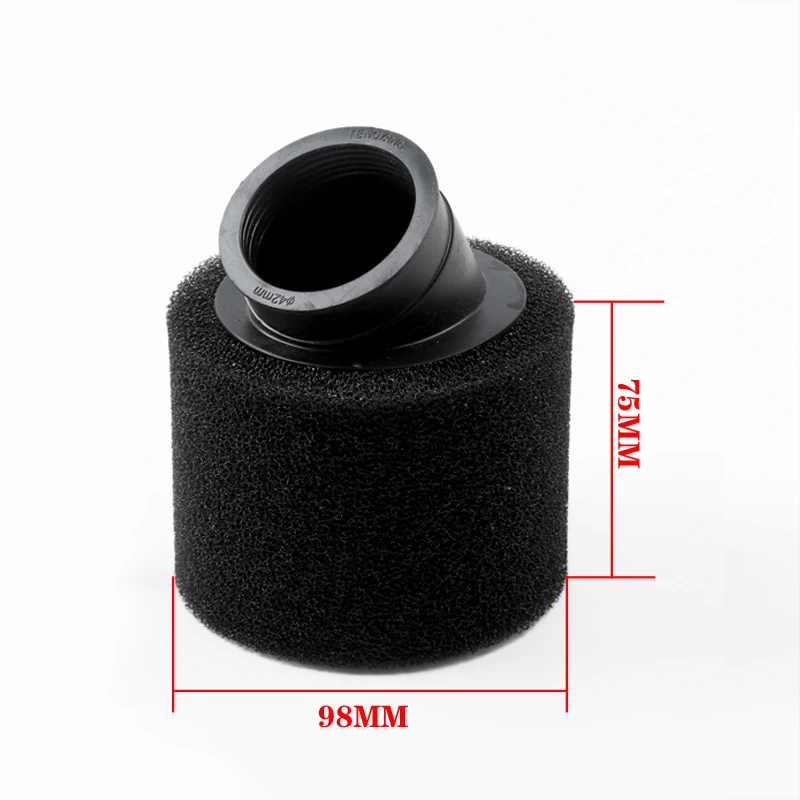 32 35  38 42 45  48 mm elbow neck foam air filter sponge cleaner moped scooter dirt pit bike motorcycle RED Kayo BSE free shippi