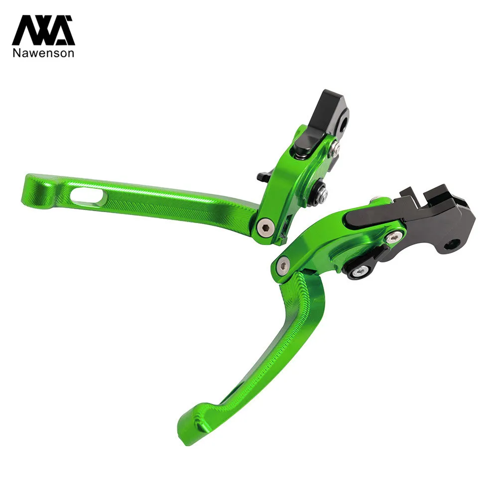 CNC Aluminum Motorcycle Handles Folding Brake lever Adjustable Clutch lever for W800 cafe 2019-2020 for ER-6F ER-6N 2006-2008