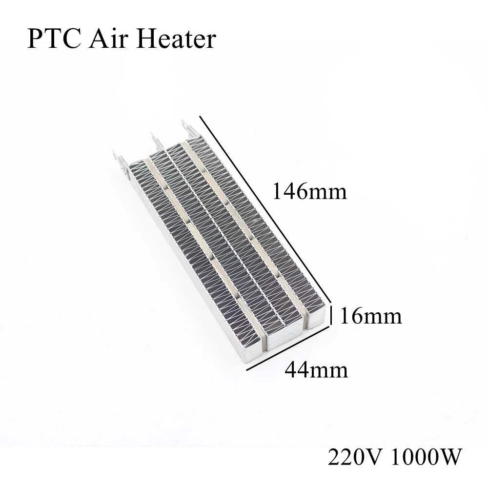 146x44x15mm 220V 1000W PTC Heater Ceramic Thermistor Air Heating Mini Outdoor Heaters Induction Aquarium Car Film Plate