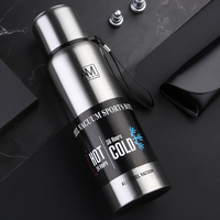 Customized Portable Water Bottle Thermos 1000ml 1500ml 750ml 500ml Double Wall Insulated Vacuum CupTravel Hiking Drink Bottle