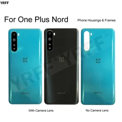 For OnePlus Nord Battery Back Cover Door,for One Plus Nord ,Phone Housings Frames Case,Part With Camera Lens