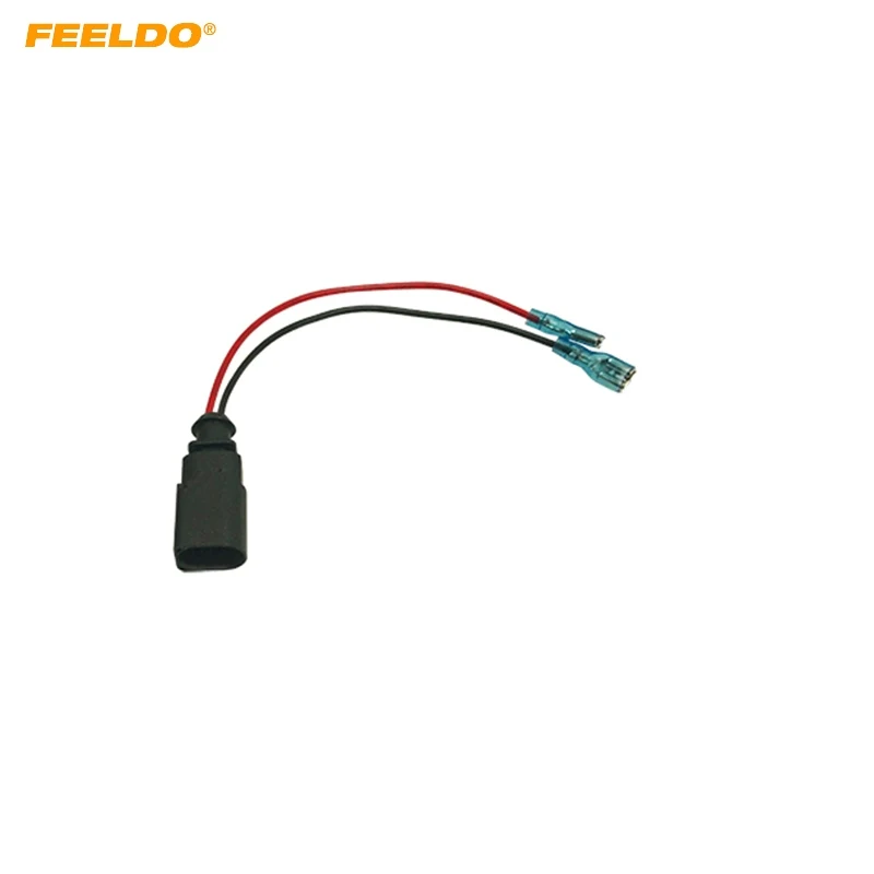 FEELDO Car Special Single Plug Speaker Cable Adaptor For Volkswagen Audi Skoda Porsche Benz BMW Great Wall Wire Connectors