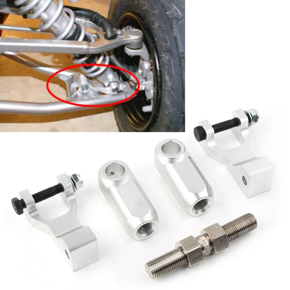 Silver Aluminum Lowering Kit Adjustable Front & Rear for Yamaha Raptor 700 350 660 700R ATV