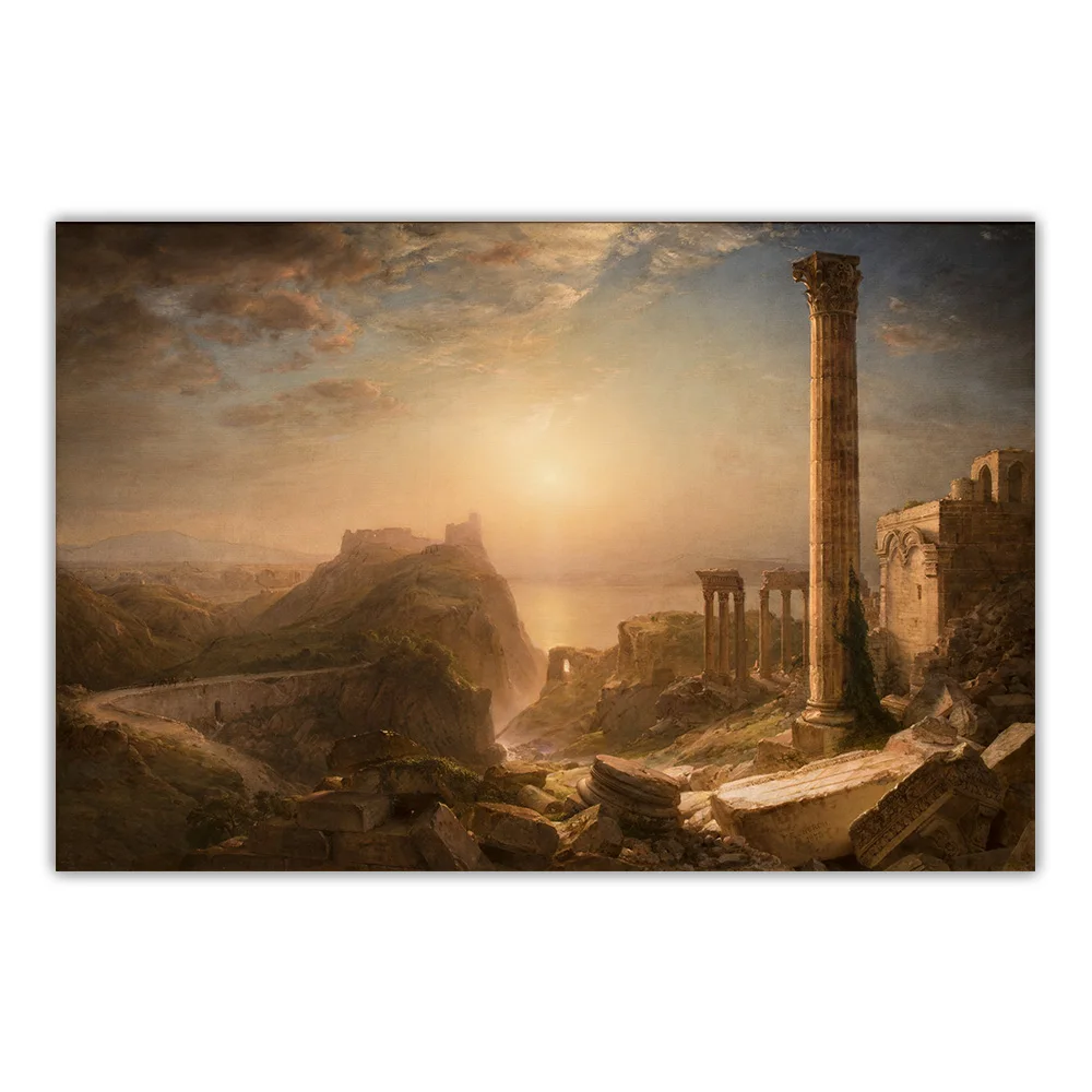 Citon Frederic Edwin Church《Syria by the Sea》Canvas Art Oil Painting Artwork Poster Picture Backdrop Wall Decor Home Decoration