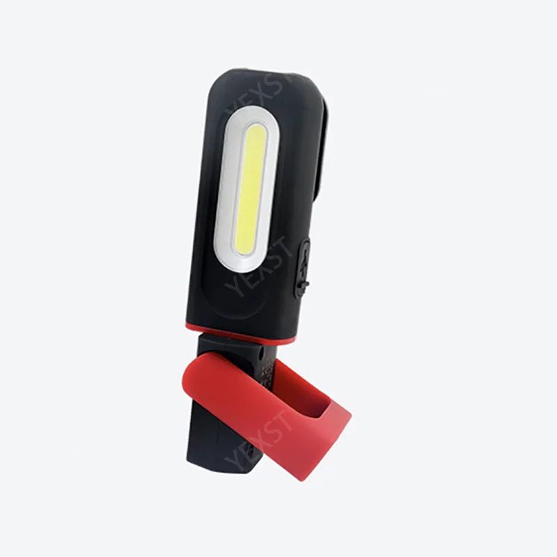 Magnetic COB LED Working Light USB Charging Flashlight Inspection Light Handy Torch Portable Lantern With Hook Mobile Power Bank