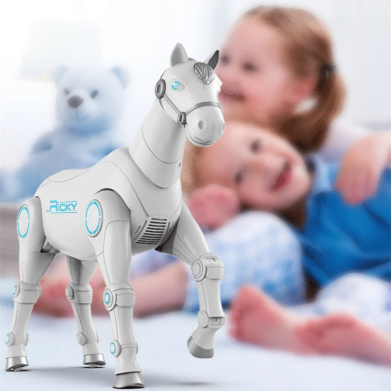 Smart Touch Sensing Remote Control Horse 2.4G Voice Interaction Smart Programing Bionic Walking Dancing RC Animal Horse Toy