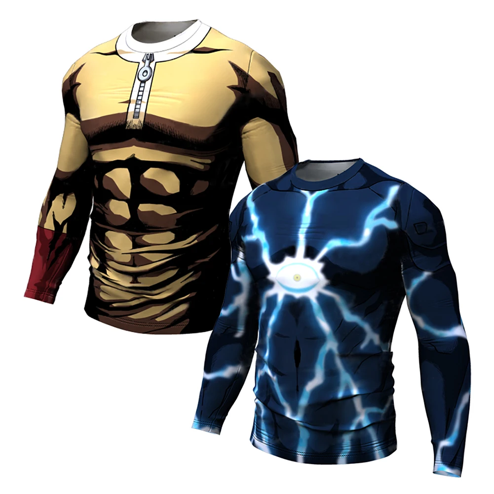 2021 Summer New One Punch Man Graphic t shirts Street fashion casual sports shirt male O-Neck oversized t shirt for men