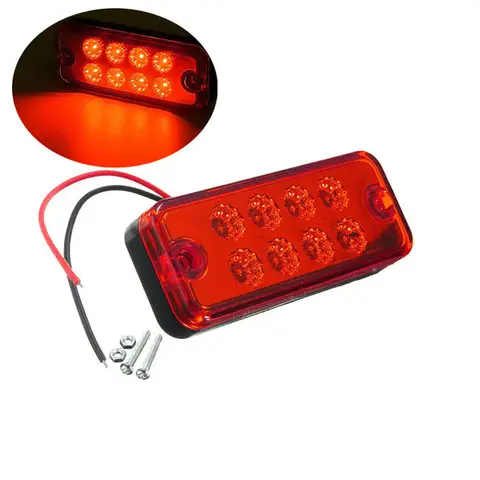 1개 4인치 8LED 트레일러 조명 사이드 마커 LED 트레일러 램프 턴 라이트 램프 트럭 조명