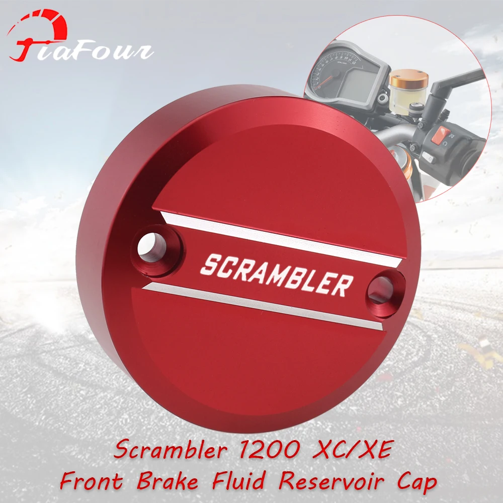 

Fit Scrambler 1200 XC/XE Master Cylinder Cap For Street Scrambler 900 Thruxton 1200 1200R Front Brake Fluid Reservoir Cover