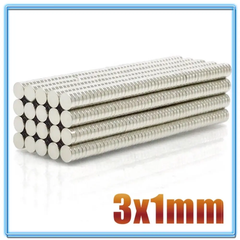 100~500Pcs N35 Round Magnet 3x1 3x1.5 3x2 3x4 3x5 3x10 Neodymium Magnet Permanent NdFeB Super Strong Powerful Magnets 3*1 3*2