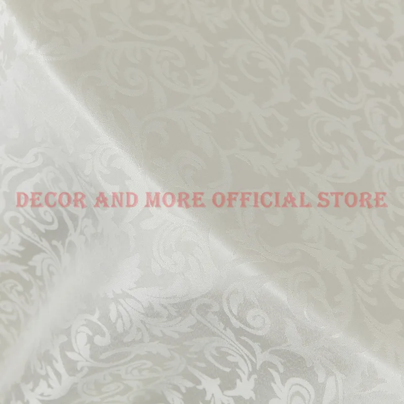 320x100CM Polyester Jacquard Thick Fabric Plain Dyed Curtain/Tablecloth/Dress DIY Fabrics White Pink Red Damask Cloth Wholesale