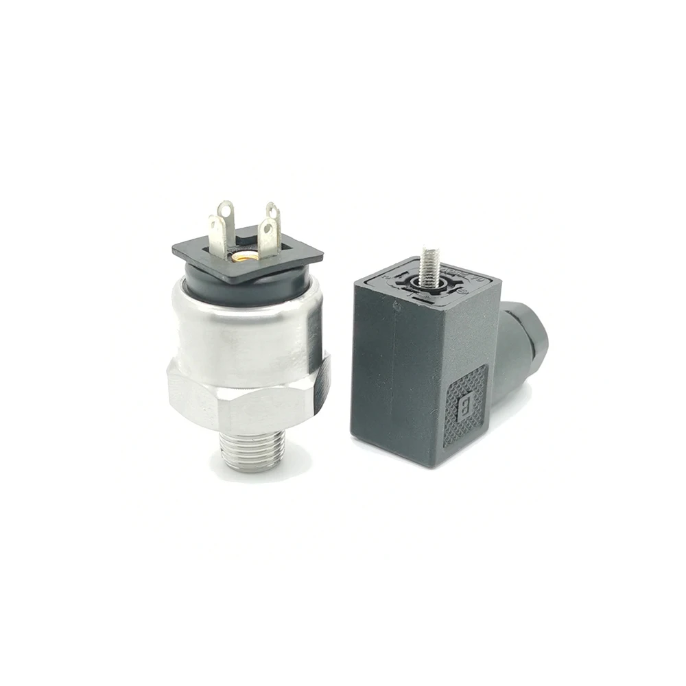 압력 센서 변환기 1/8NPT 5V 또는 12VDC 0.5-4.5V 0-5V 0.4-2.4V 1-5V 세라믹 센서 스테인레스 스틸 Hirschman DIN43650C
